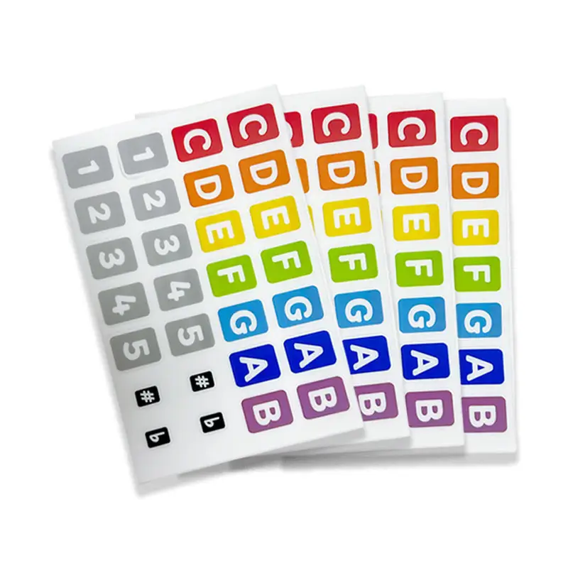 Custom Silicone Letter Stickers