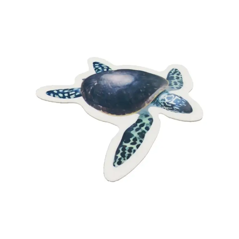 Marine life die-cut stickers