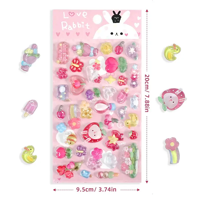 Custom Puffy Embossed Stickers