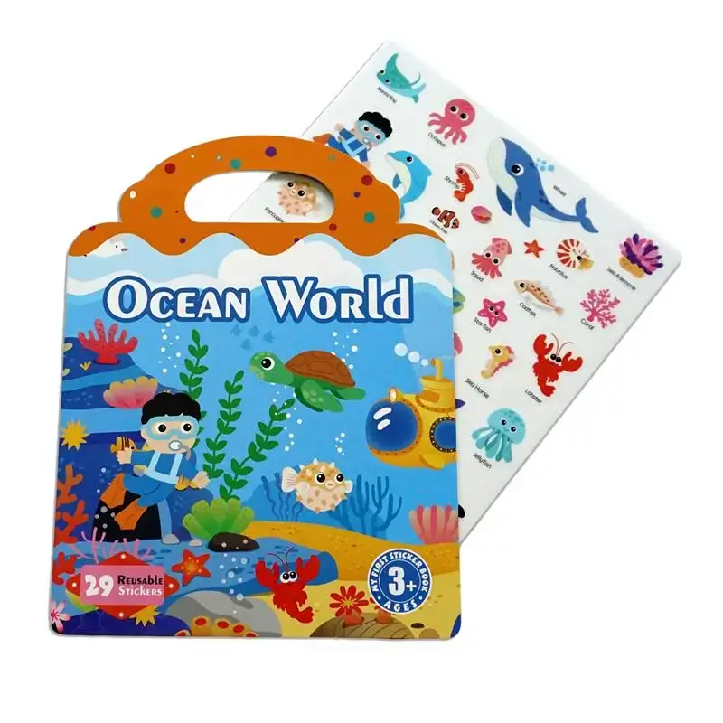 Custom Ocean Silicone Stickers Book