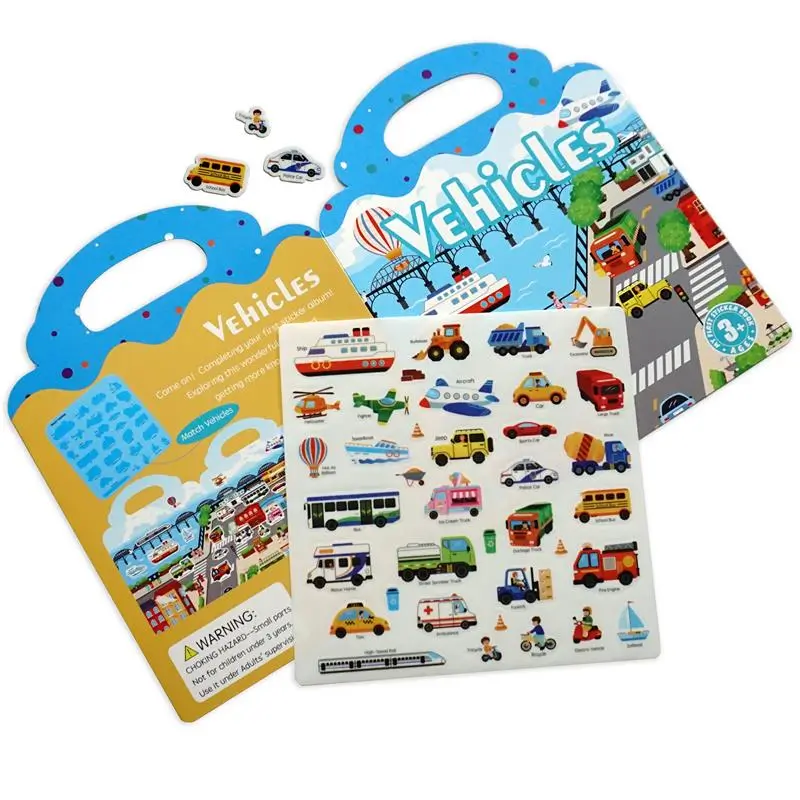 Custom Vehicles Silicone First Stickers Book