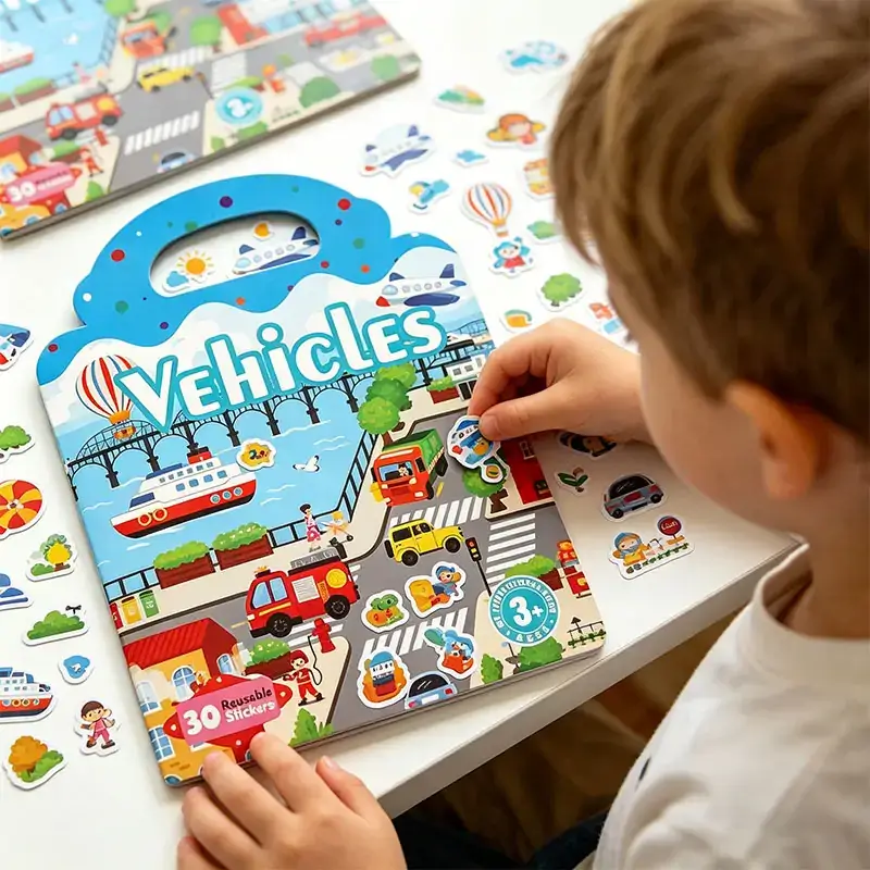 Custom Vehicles Silicone Sticker Book Custom Vehicles Silicone Sticker Book