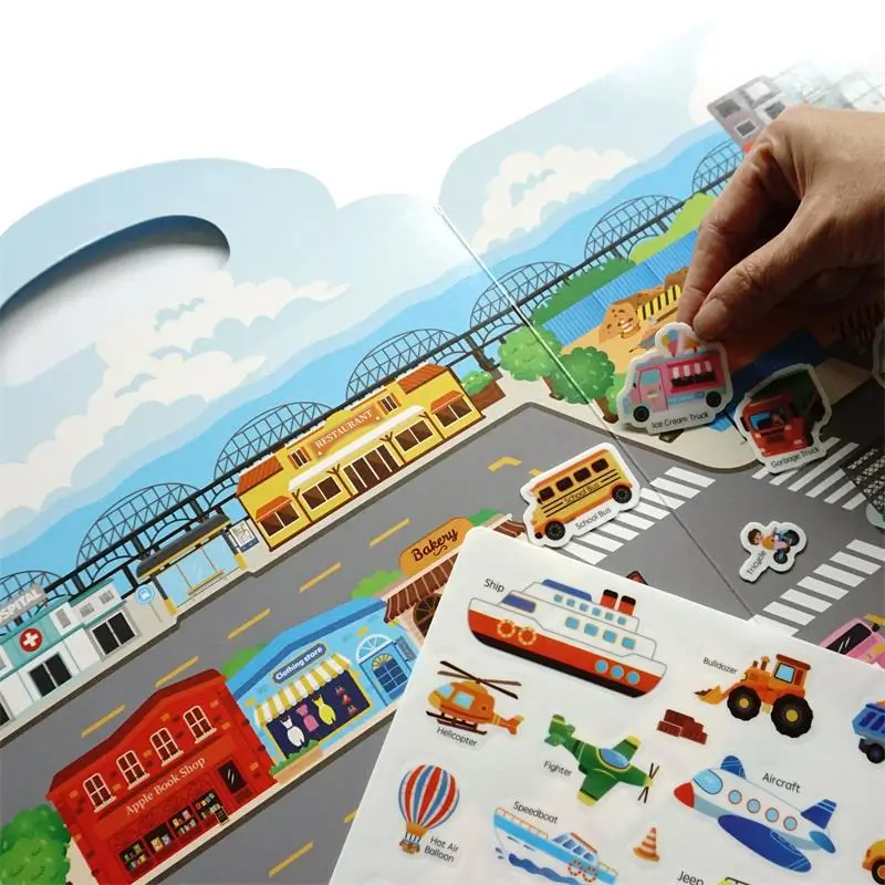 Custom Vehicles Silicone Stickers Book