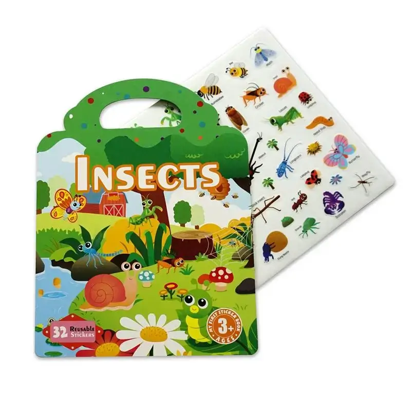Custom Insects Stickers Book