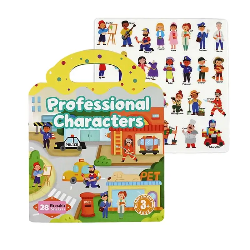 Custom Professional Characters Silicone First Sticker Book
