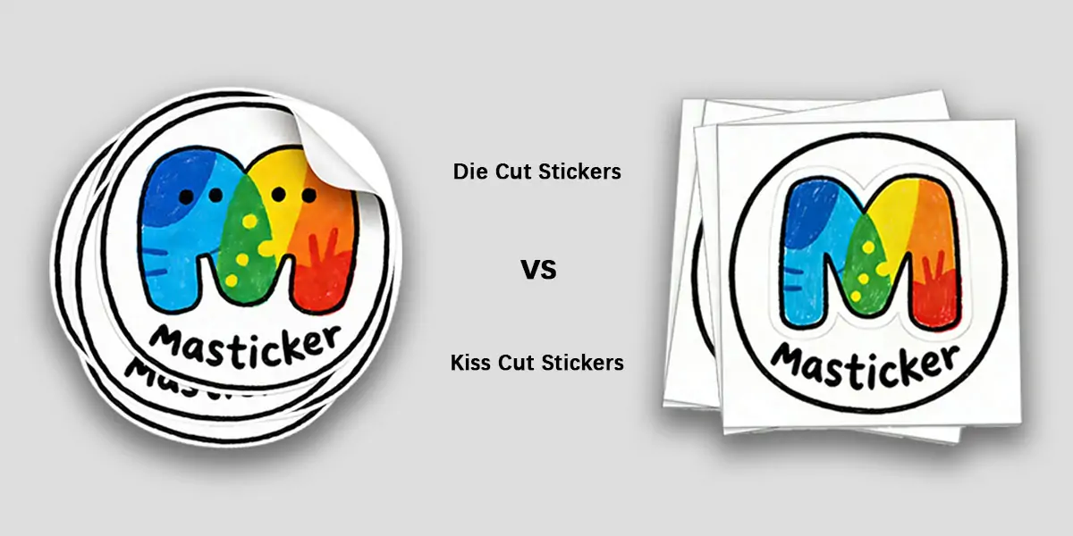 Die Cut vs Kiss Cut Stickers Explained: Which Is Right for Your Brand?