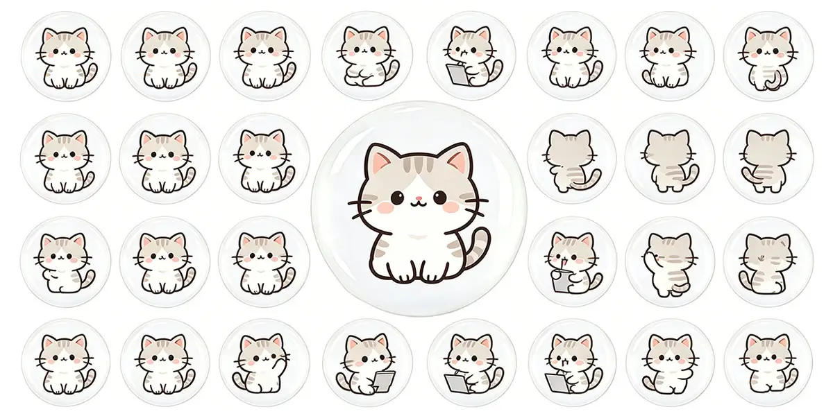 custom domed resin stickers