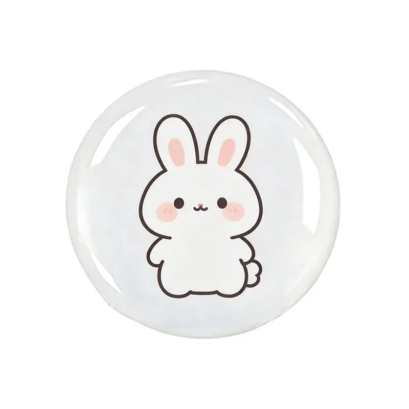 Cartoon-rabbit-domed-sticker