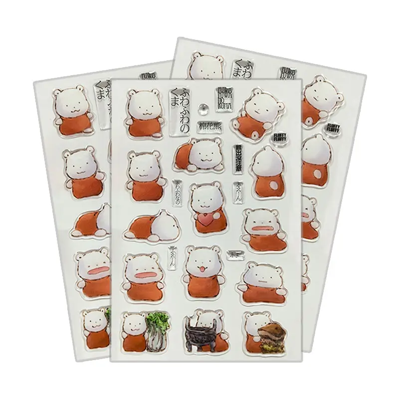 Epoxy 3D Stickers Custom Personalized Epoxy Resin Stickers 