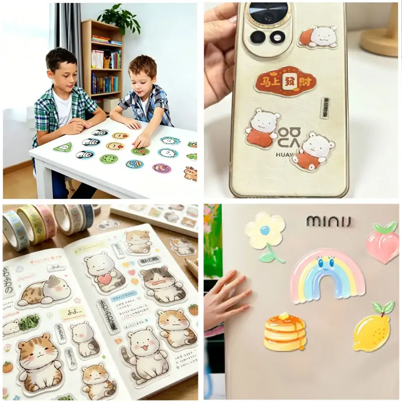 Personalized Epoxy Resin Stickers Applications