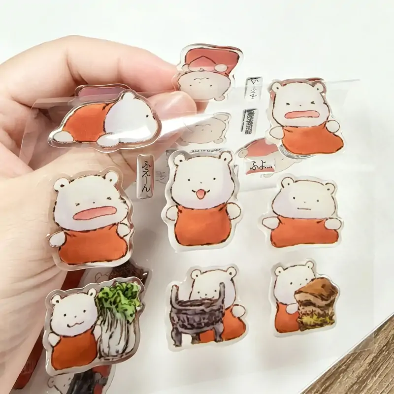 Cartoon Domed Epoxy Stickers
