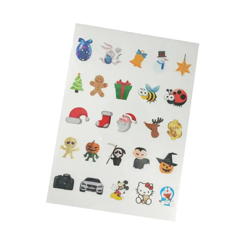 custom silicone waterproof stickers