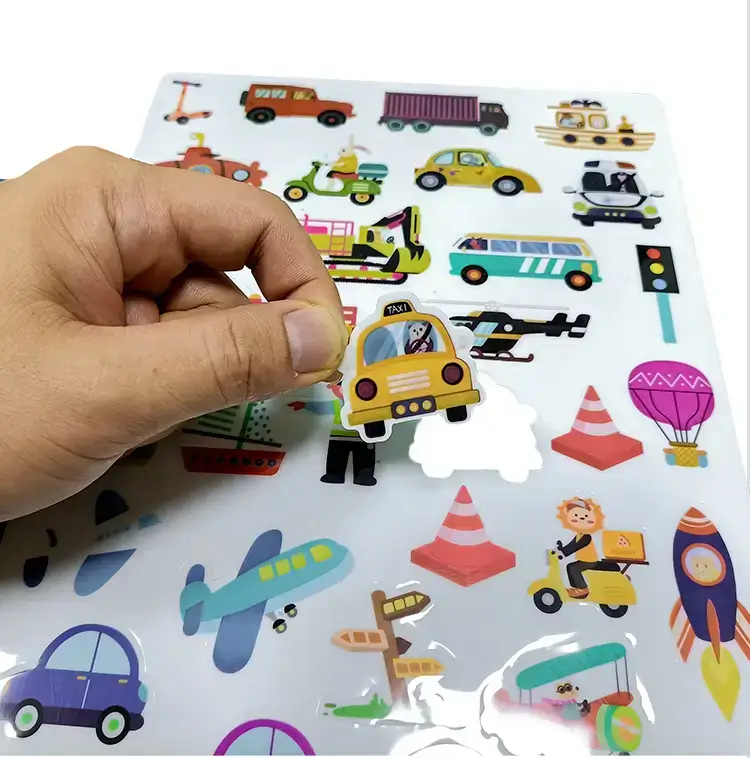 silicone stickers detail