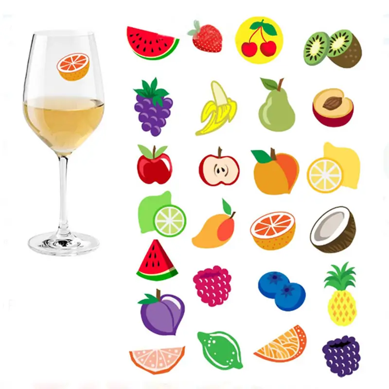 Fruit die-cut stickers