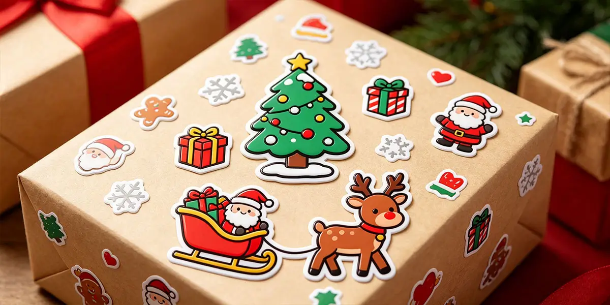 Christmas-themed Silicone Stickers Application Fields