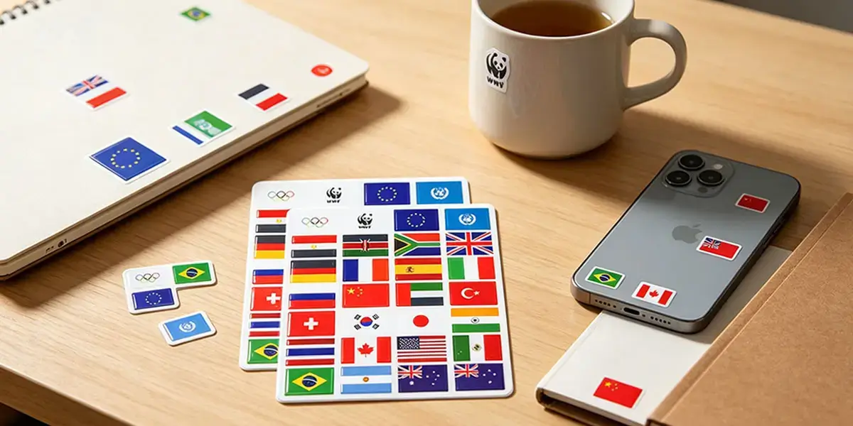 Custom Personalized Flag-themed Stickers
