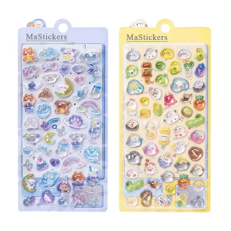 Wholesale Custom 3D Puffy Resin Stickers for DIY Crafts Wholesale Custom 3D Puffy Resin Stickers for DIY Crafts