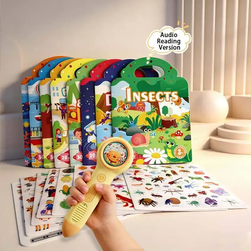 Point-and-Read Silicone Stickers Books with Reading Pen
