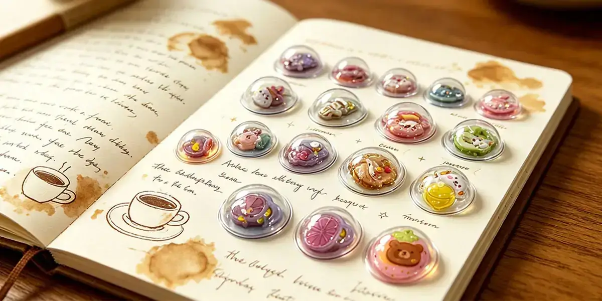 Domed Sticker Filled Shaker Stickers