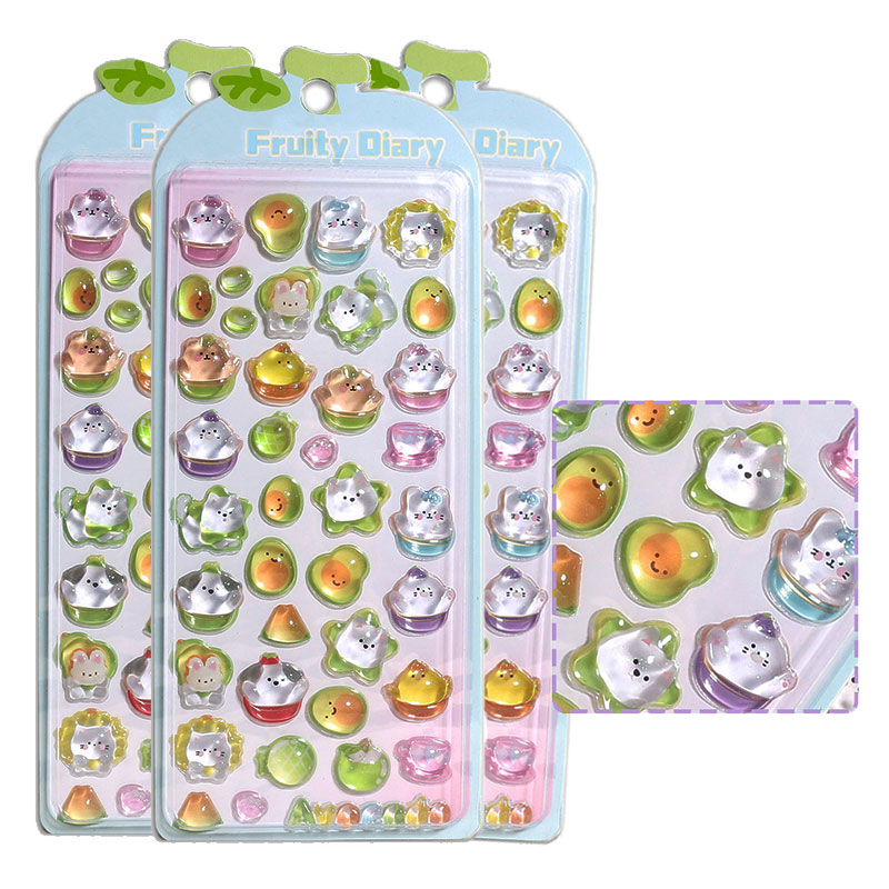 3D Crystal Puffy Stickers