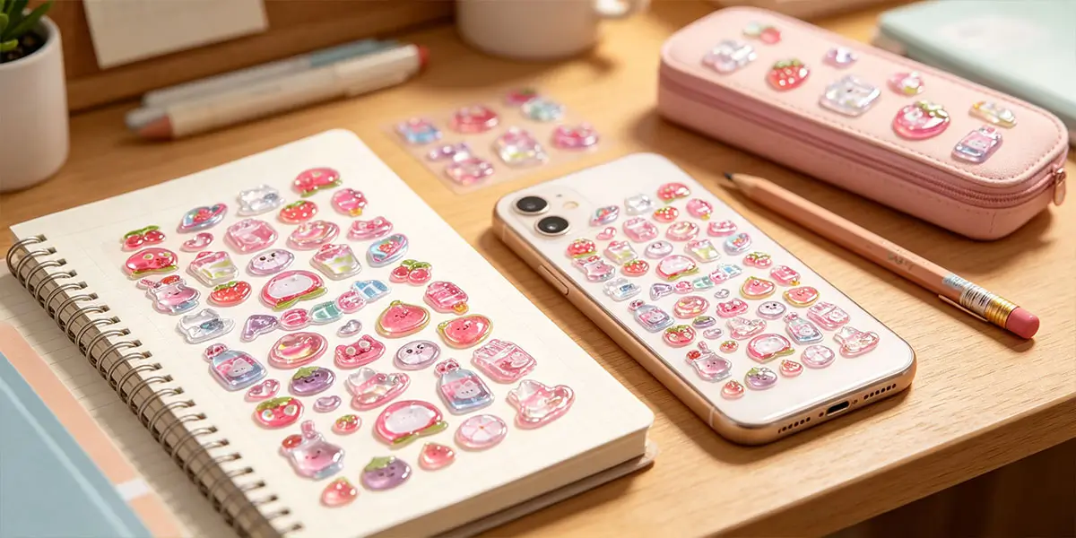 Applications of 3D Embossed Crystal Puffy Stickers