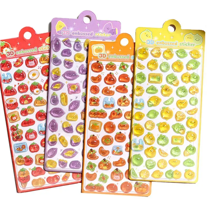 Custom Personalized 3D Crystal Embossed Stickers
