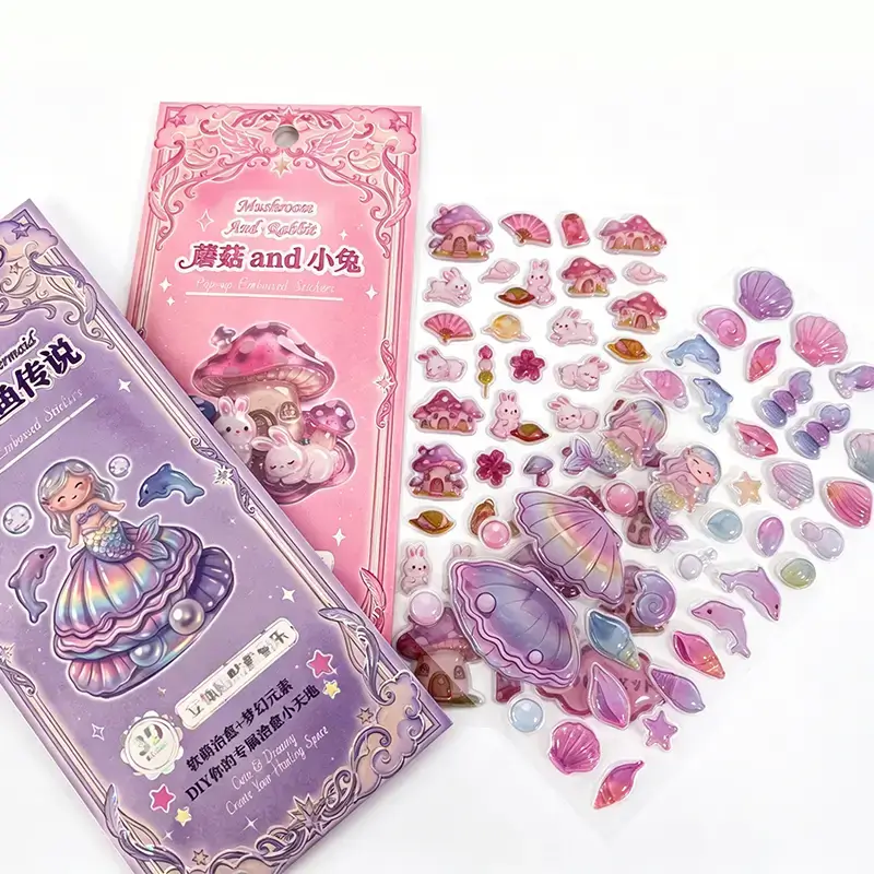3D Embossed Stackable Stickers
