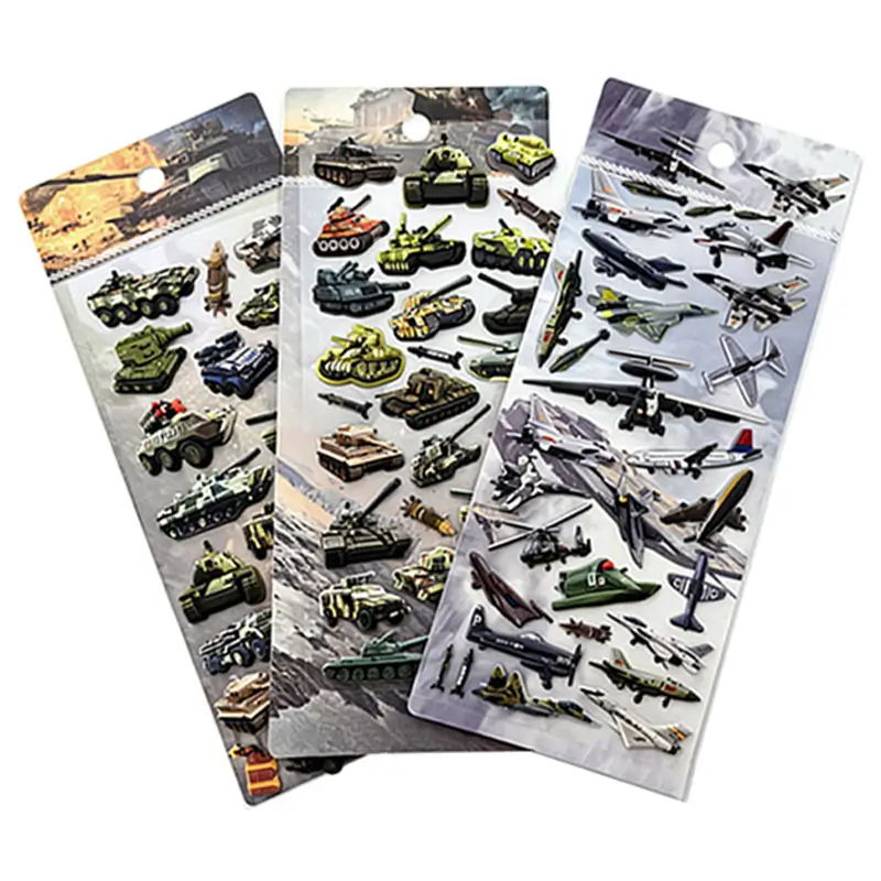 Custom OEM Military-Themed 3D EVA Foam Puffy Sticker
