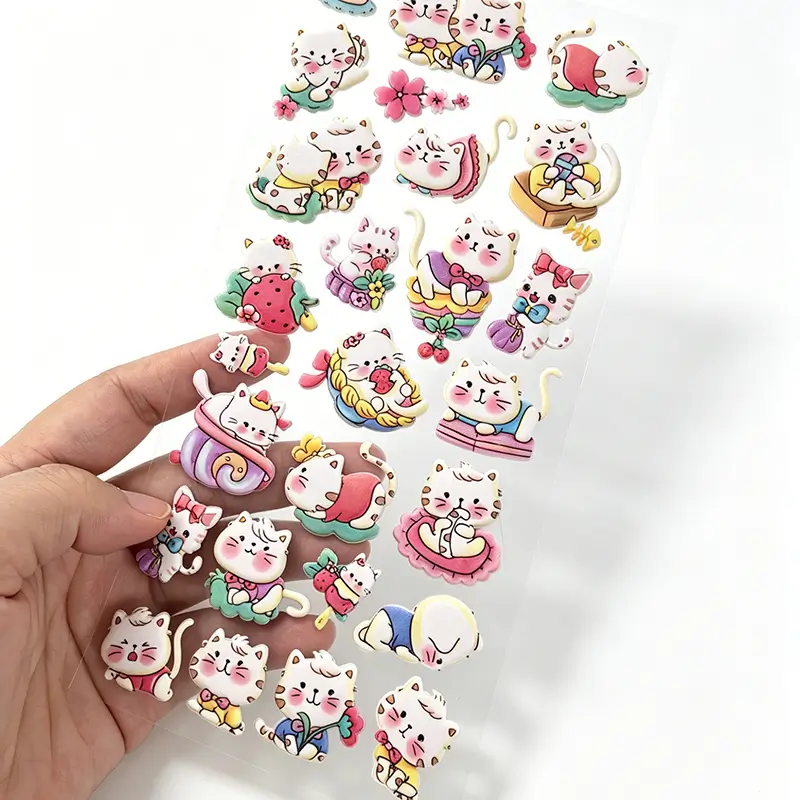 3D Cartoon Cat EVA Foam Puffy Stickers 3D Cartoon Cat EVA Foam Puffy Stickers