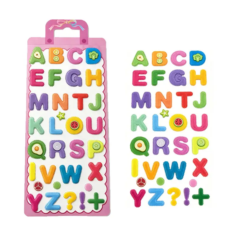 Colorful cartoon letter foam stickers 2