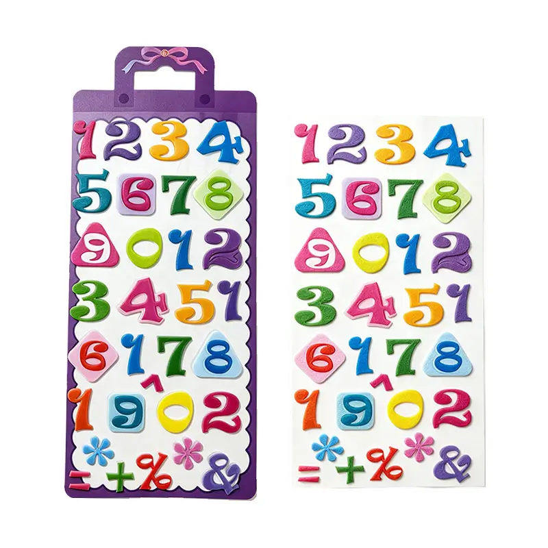 Colorful cartoon letter foam stickers 4