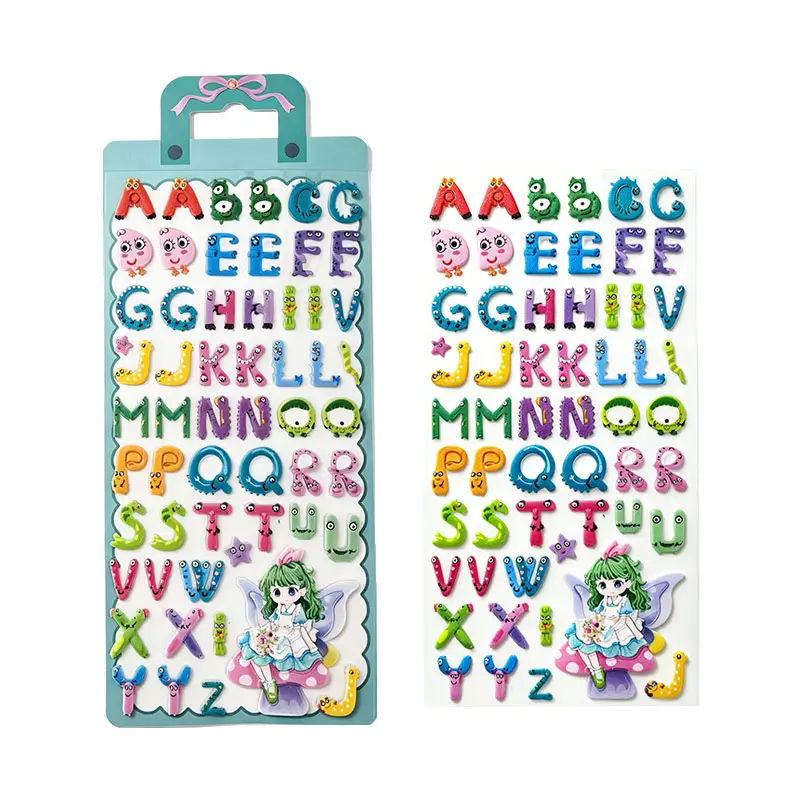 Colorful cartoon letter foam stickers