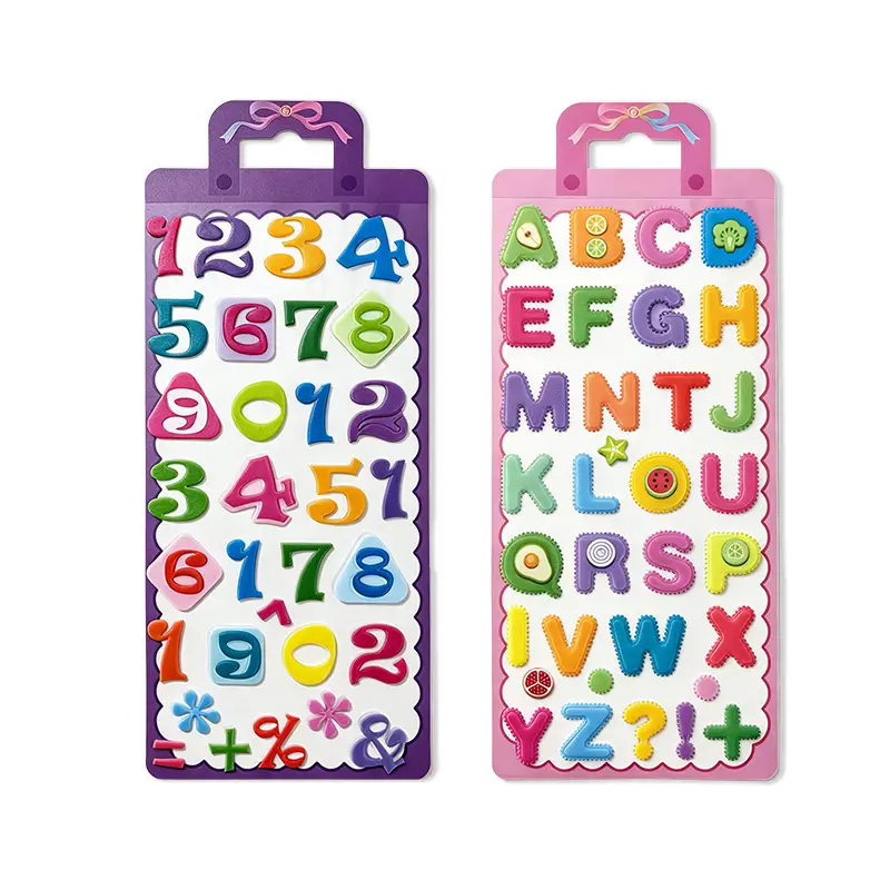 Letter And Number 3D EVA Foam Puffy Stickers Wholesale