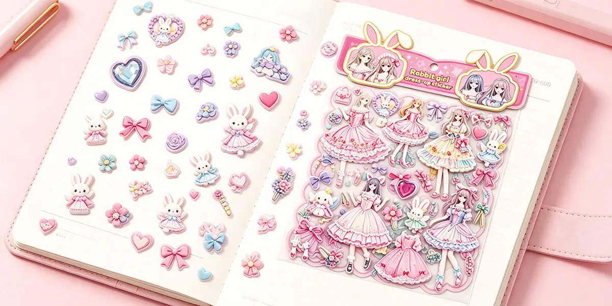 3D Puffy Foam Dress-Up Sticker Application