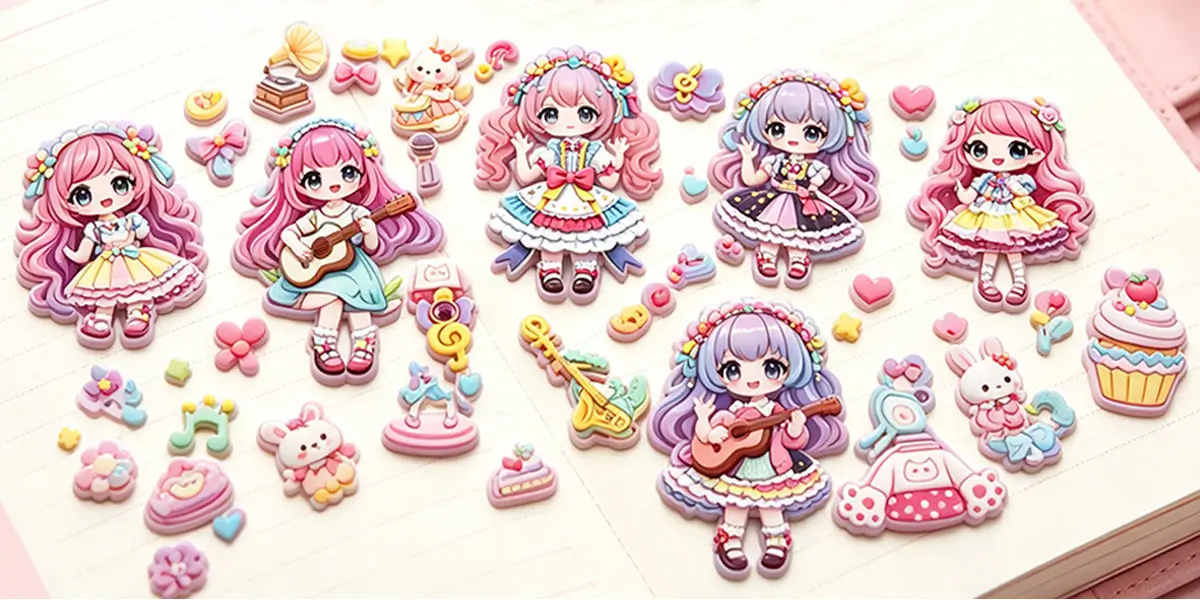 3D Puffy Foam Stickers Applications