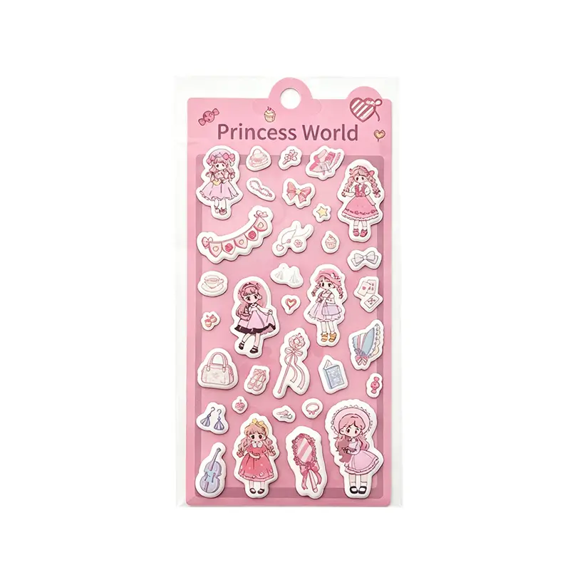 Princess World Foam Sticker