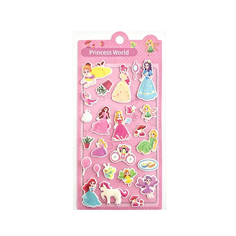 Princess World Foam Stickers