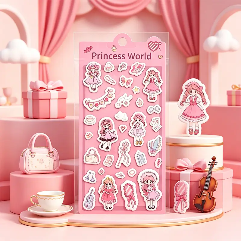 Princess World Foam Sticker