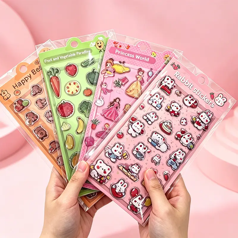 3D Puffy Crystal Stickers
