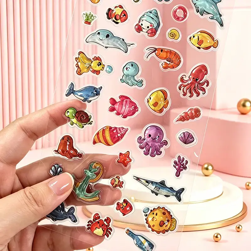 Details of 3D Crystal Puffy Rasied Stickers