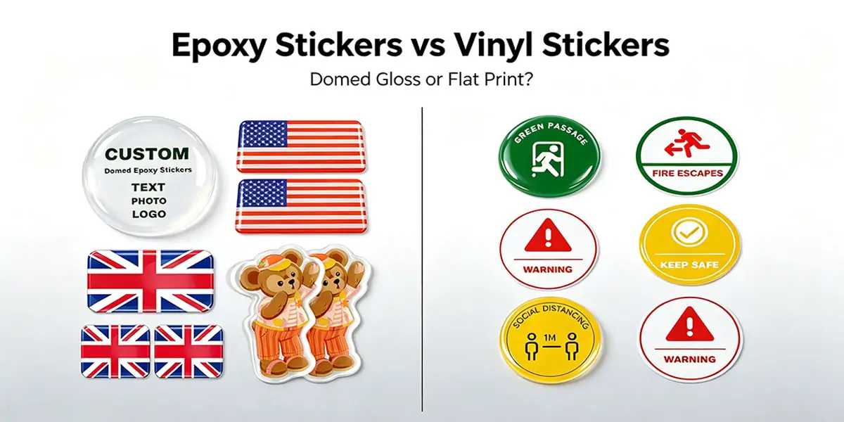 Epoxy Stickers vs Vinyl Stickers: Key Differences and Which Is Better for Your Brand