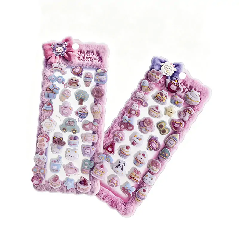 Flocked Puffy Stickers Flocked Puffy Stickers